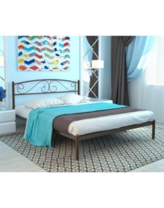 Кровать двуспальная «Вероника», 1400×2000 мм, металл, цвет коричневый Милсон