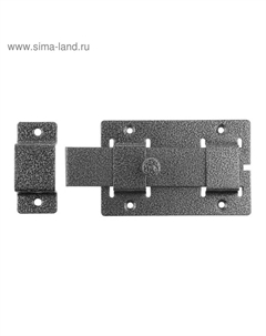 Задвижка накладная LEGIONER ЗД-02, усил., плоск. засов 30×135×7 мм, 77×115 мм, мм, серебро Россия