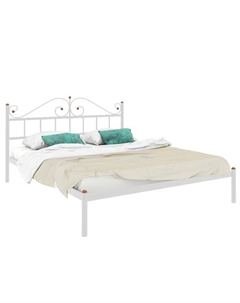 Кровать двуспальная «Диана», 1600×2000 мм, металл, цвет белый Милсон