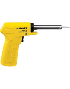 Паяльник-пистолет MASTER, пластиковая рукоятка, жало Ni-Cr, 70 Вт, 220 В Stayer