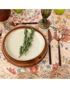 Скатерть «» Floral pattern, d=152 см, 100% хлопок с ГМВО, саржа 190 г/м² Этель