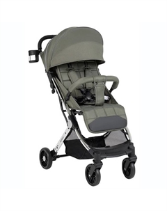 Коляска прогулочная Comfy Go Comfort Chrome, цвет зелёный на серебре Farfello