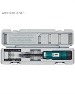 Отвертка 64030, динамометрическая, шкала, 1-8 Нм, точность +/-6%, 20 бит, бокс Kraftool