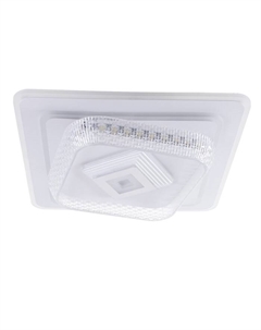 Люстра с ПДУ 1991/1 LED 140 Вт 3000-6000К диммер белый 50×50×8 см Bayerlux