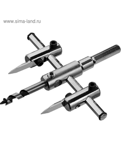 Сверло регулируемое «» 29440-120, по дереву, двухрезцовое, d=40-120 мм, рез 1-30 мм Зубр