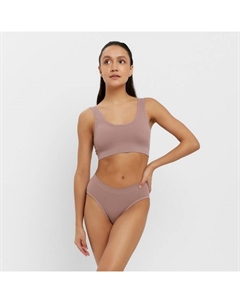 Комплект женский (топ, трусы), серо-бежевый, размер 42-44 Collorista