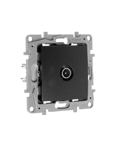 Розетка TV Звезда Etika, Антрацит Legrand