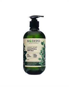 Жидкое мыло для рук натуральное с эфирными маслами эвкалипта и мяты, 475 мл Biodepo