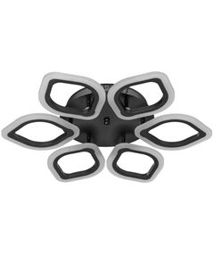 Люстра с ПДУ 59112/6 LED 96 Вт 3000-6000К диммер черный 59.5×59.5×7.5 см Bayerlux