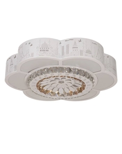 Люстра с ПДУ «Гранде» LED 60 Вт 3000-6000К белый 50×50×9 см Bayerlux