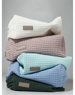 Косметичка женская на молнии, объёмная, большая, мягкая, зелёная Textura