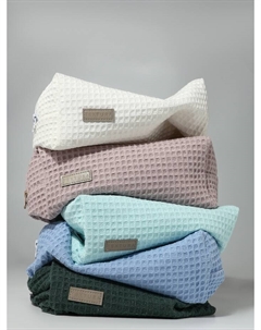 Косметичка женская на молнии, объёмная, большая, мягкая, бирюзовая Textura