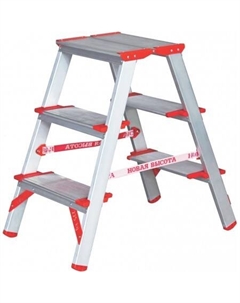 Лестница-стремянка NV 512 двухсторонняя индустриальная 2x3 ступеней Новая высота