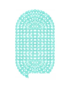 Коврик для ванной Капля 6804 (38x67, балийский берег) Вилина