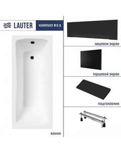 Bianca 150 21207150 (с ножками, черным подголов.,черным лиц. и торц.экраном) Lauter