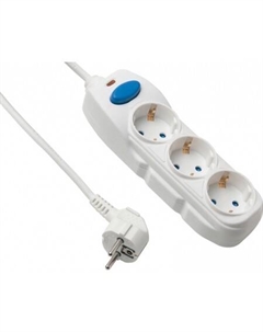 Удлинитель 62010 (1.5 м, белый) Electraline