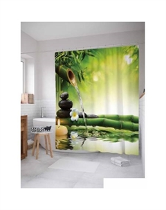 Шторка-занавеска для ванны Бамбуковый кран sc_7709 Joyarty