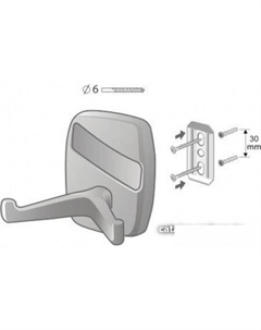 Крючок для ванны Oregon 79703 Bisk