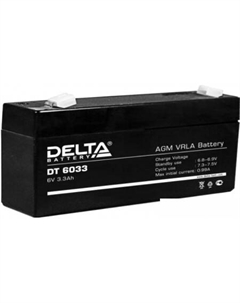 Аккумулятор для ИБП DT 6033 (6В/3.3 А·ч) Delta