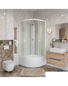 Душевая кабина Promo P90/40/MT/BK 90x90x195 Niagara