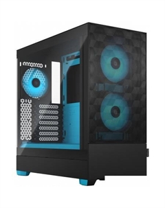 Корпус Pop Air RGB Cyan Core TG Clear Tint FD-C-POR1A-02 Fractal design