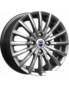 Литые диски Акцент 17x7" 5x114.3мм DIA 60.1мм ET 45мм Дарк платинум K&k