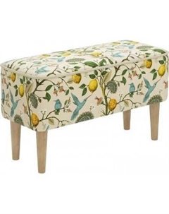 Банкетка Одос Принт (лимон/микровелюр) Monofix