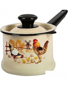 Ковш Подворье 90204-072/4 (слоновая кость, с крышкой) Кмз