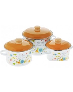 Набор кастрюль Floral Kitchen 6KB191M Appetite