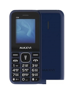 Кнопочный телефон Maxvi C30 (синий)