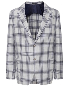 Пиджак Shaped Fit из шерсти и льна Eduard dressler r