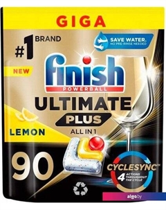Капсулы для посудомоечной машины Powerball Ultimate Plus All in 1 Лимон (90 шт) Finish