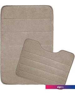 Набор ковриков Велюр 7173 (50x80, 50x50, мокко) Вилина