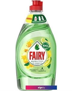 Средство для мытья посуды Pure & Clean Бергамот и Имбирь 650 мл Fairy