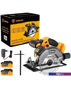 Дисковая (циркулярная) пила DKCS20 063-4024 (с 2-мя АКБ, кейс) Deko