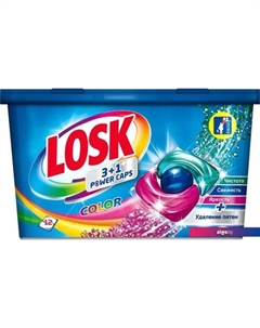 Капсулы для стирки Caps Color 3 в 1 (12 шт) Losk