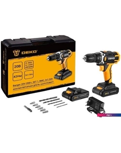 Дрель-шуруповерт Banger 20V ONE+ 083-1110 (с 2-мя АКБ, кейс) Deko