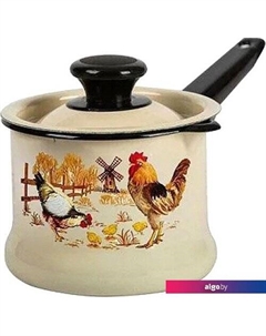 Ковш Подворье 90204-072/4 (слоновая кость, с крышкой) Кмз