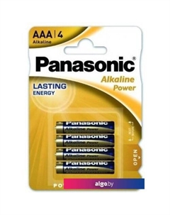 Батарейка Alkaline Power AAA 4 шт LR03/4BL Panasonic