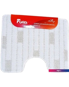 Коврик для туалета Bricks white FOR-PP-BRK50-60W Fora