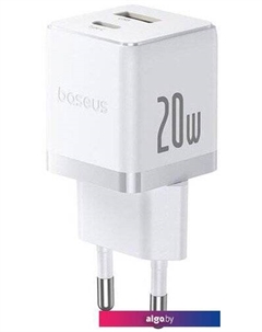Сетевое зарядное Palm Fast Charger C+U 20W EU P10111608213-01 (белый) Baseus