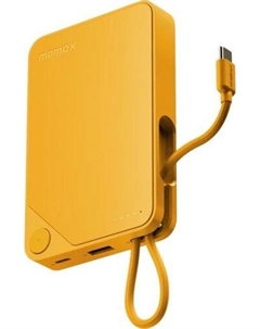 Внешний аккумулятор 1-Power X Built-in USB-C IP152 10000mAh (желтый) Momax