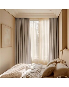 Комплект штор Волшебная ночь Канвас с подхватами 200х290/930801