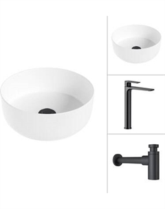 Умывальник со смесителем Lauter 21499-31 + Reef 21CK8678BS с сифоном 21635B