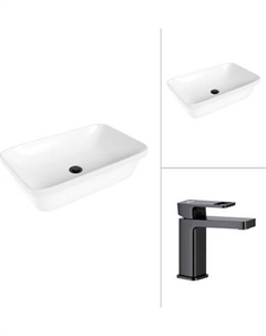 Умывальник со смесителем Lauter 21370 + Cascade 21СК655BS