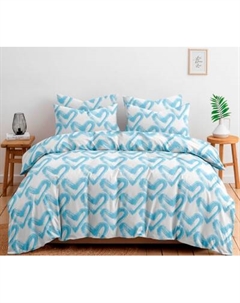 Комплект постельного белья Ночь нежна Dark Love 1.5сп 70x70 / 71063-2+21141-7