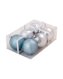 Набор шаров новогодних Волшебная страна PB8-6SMB-LB / R001472