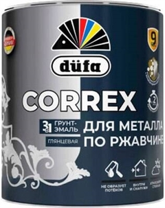 Грунт-эмаль Dufa Correx 3в1 для металла по ржавчине Düfa