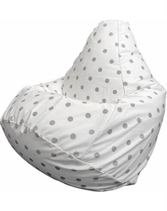 Бескаркасное кресло Flagman Груша Макси XXL Г2.7-62 Горошек