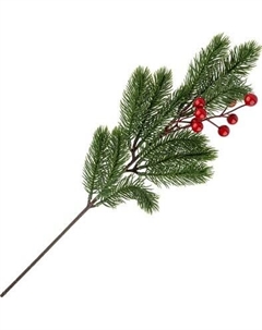 Ветка новогодняя Волшебная страна Ветка с ягодами 110600